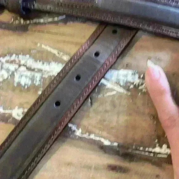 Columbia Brown, leather belt, size 38 - Picture 4 of 6